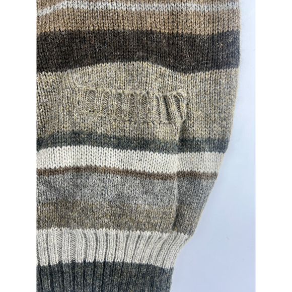 Vintage Generra Sweater Womens Small Gray Brown Wool Blend Pullover New - Picture 7 of 9